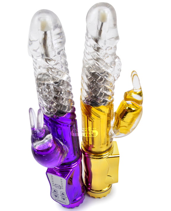 Dương Vật Giả Mạ Kim Ánh Vàng Xoay Ngoáy AD143 03