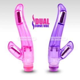 Dương Vật Giả 2 Nhánh Crystal Curves V2 - AD40 01
