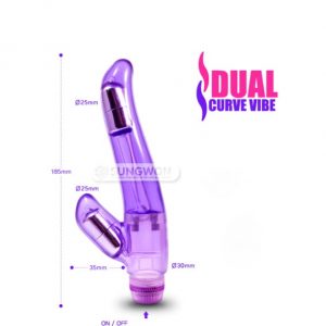 Dương Vật Giả 2 Nhánh Crystal Curves V2 - AD40 02