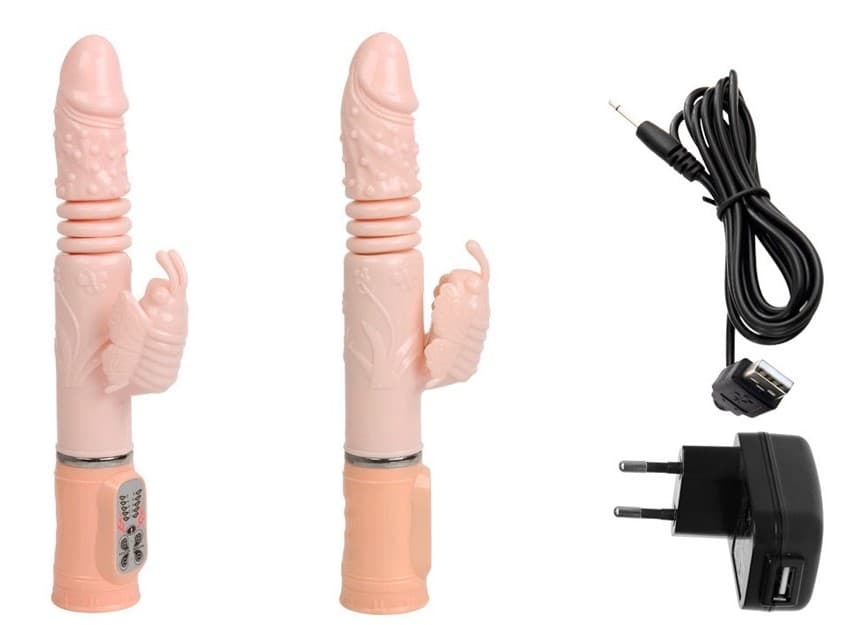 Dương Vật Giả Tỏa Nhiệt, Rung, Thụt, Xoay WILD AD145 04